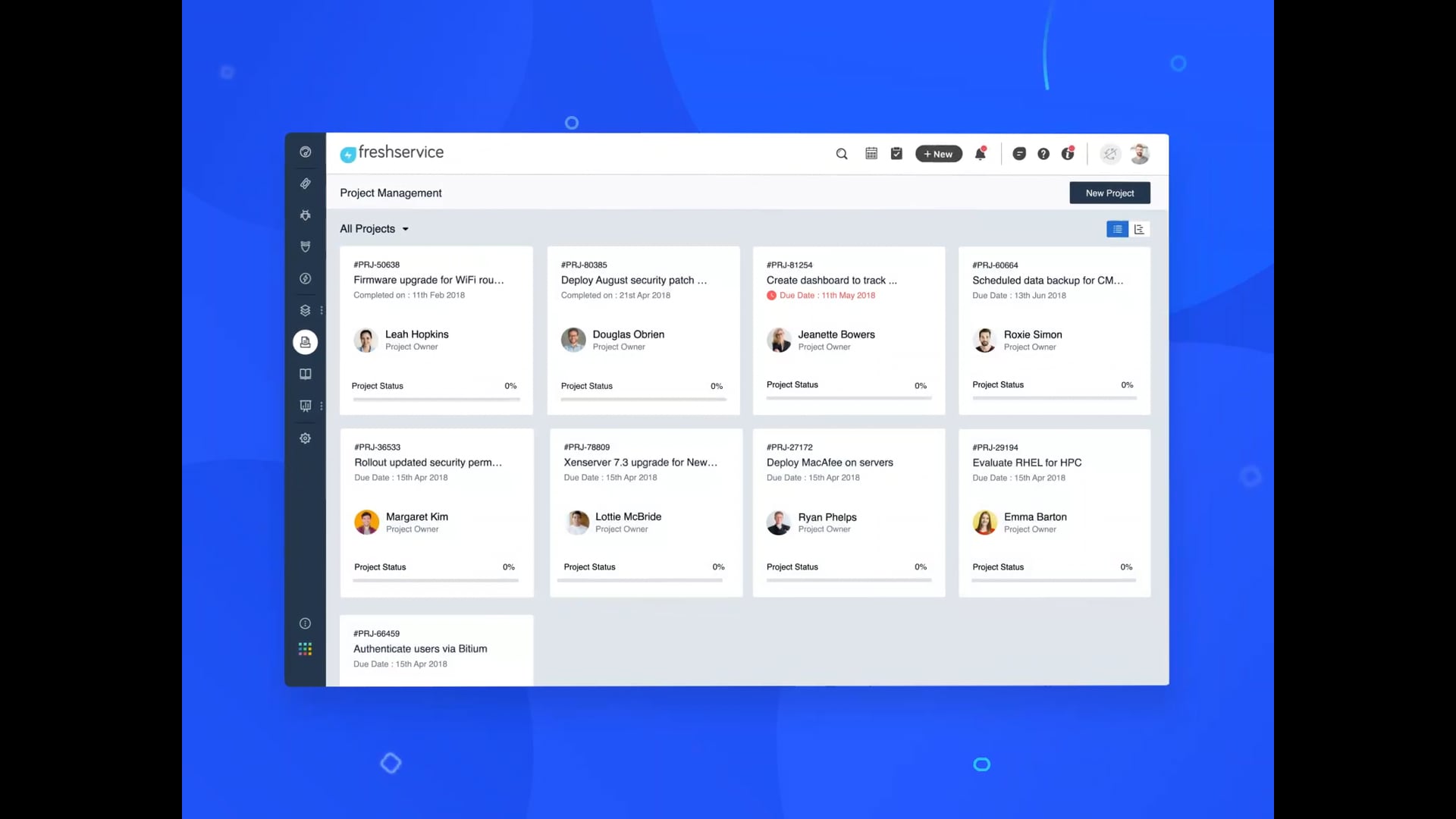 Project Management - Freshservice