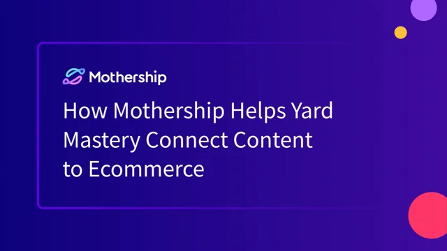 How Dropshipping Facilitated Growth For Yard Mastery - Mothership