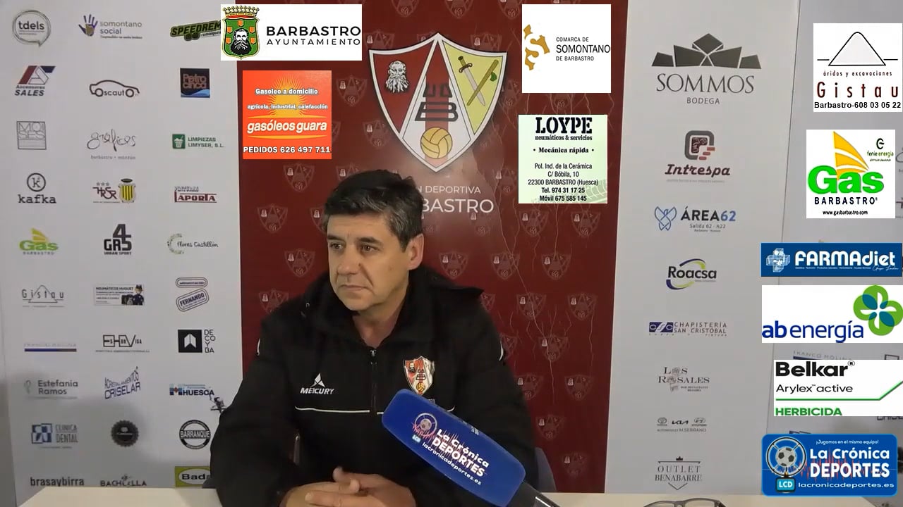 LA PREVIA / SD Huesca B - UD Barbastro / JOSETE (Entrenador Barbastro) Jornada 15 / 3ª División