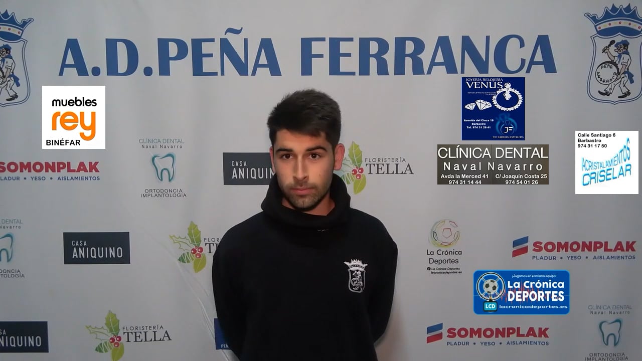 LA PREVIA / SD Gurrea - P. Ferranca Tella / JORGE ESCAPA (Jugador Ferranca) Jornada 14 / 1ª Regional Gr 2