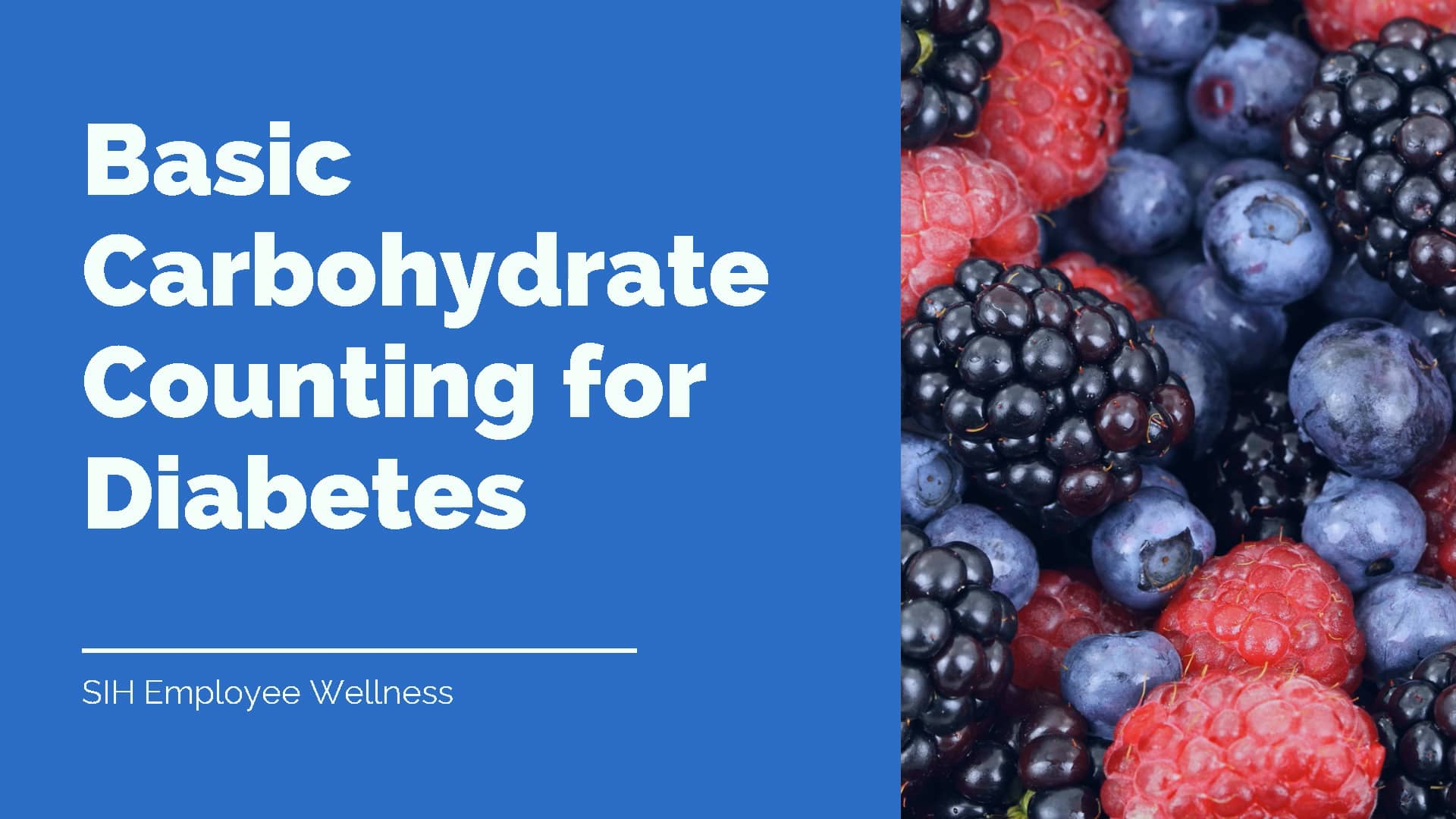 Basic carbohydrate counting for diabetes on vimeo