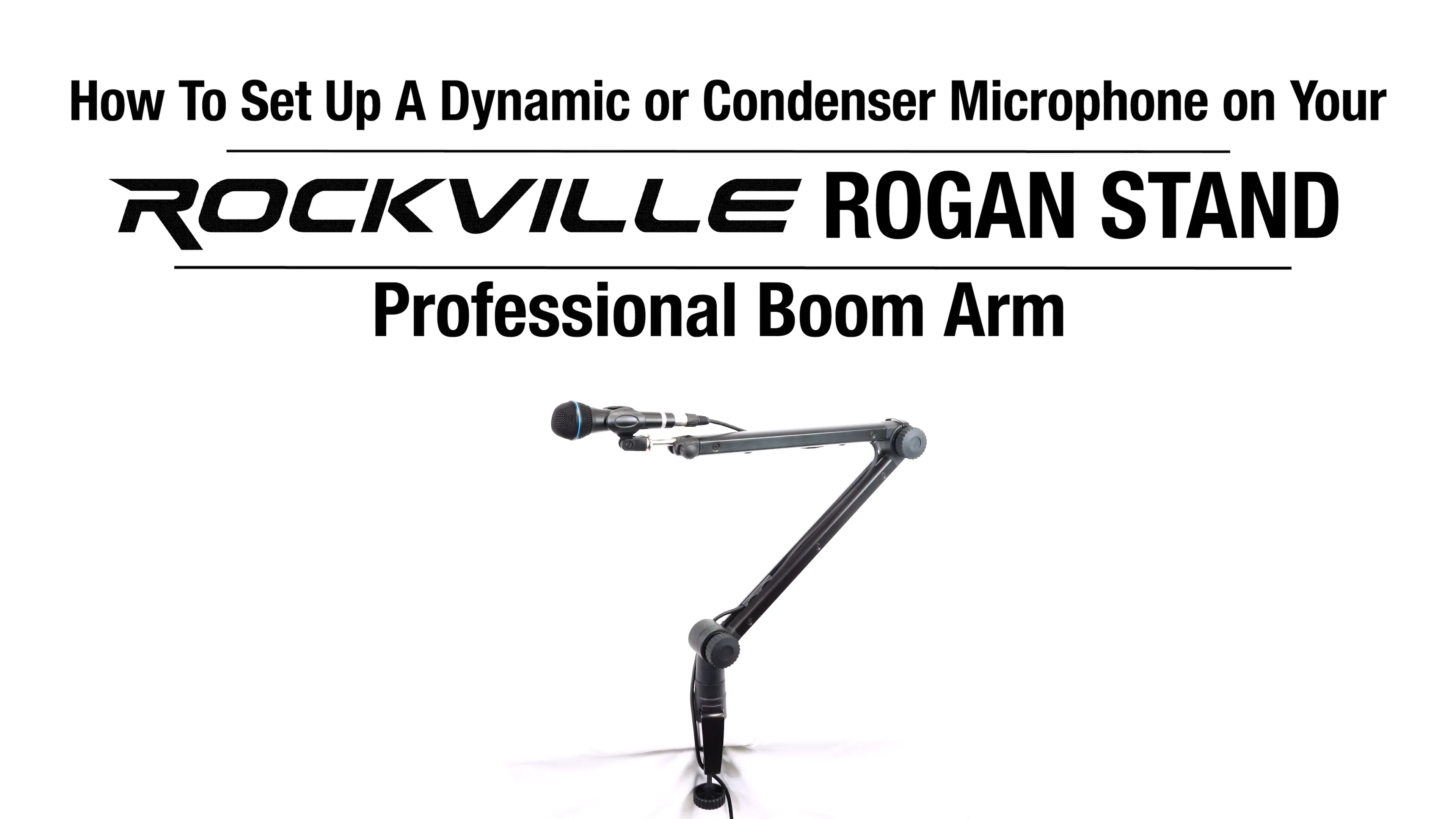 How To Set Up a Dynamic or Condenser Mic on Your ROGAN STAND on Vimeo