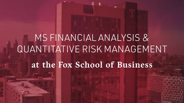 Masters in Quantitative Finance & Risk Management