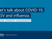 Hablemos de COVID-19, RSV e influenza