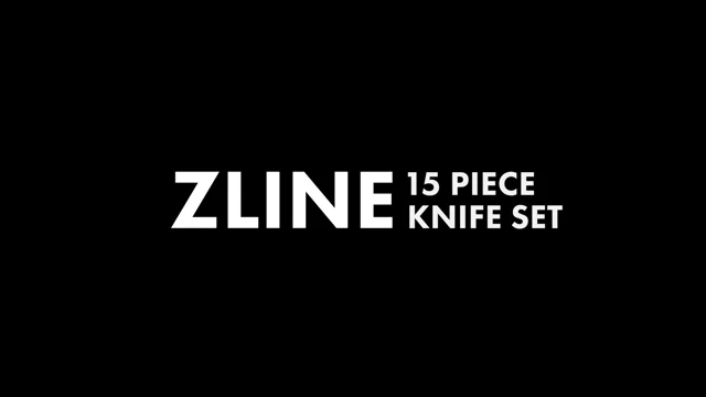 ZLINE 15-Piece Professional German Steel Kitchen Knife Block Set (KSET -  The Range Hood Store