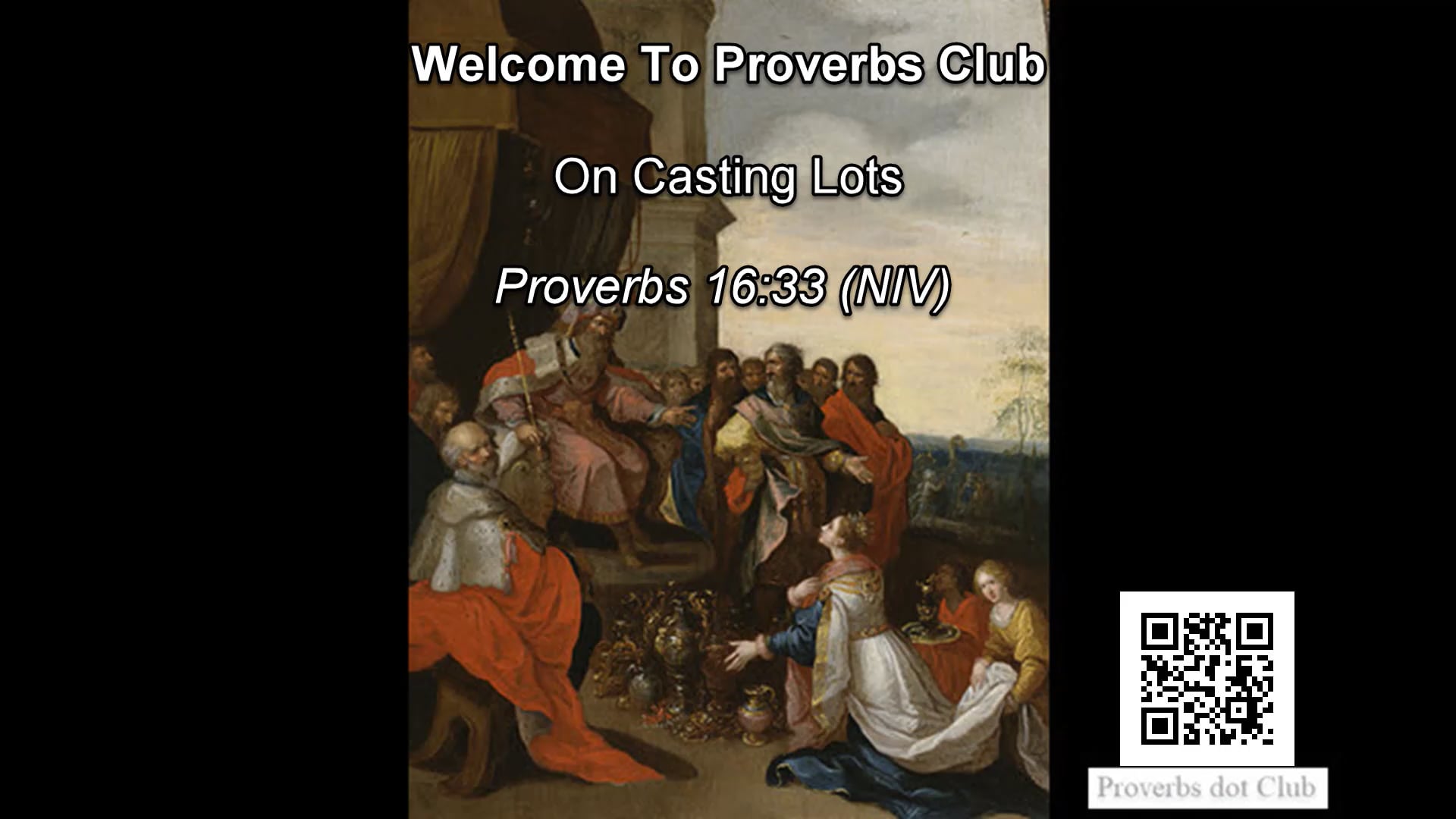 On Casting Lots - Proverbs 16v33.mp4 on Vimeo