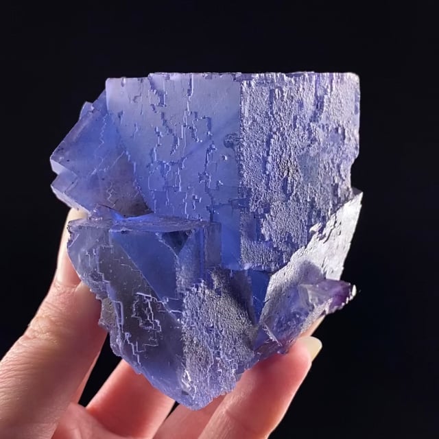 Fluorite (gemmy blue crystals)