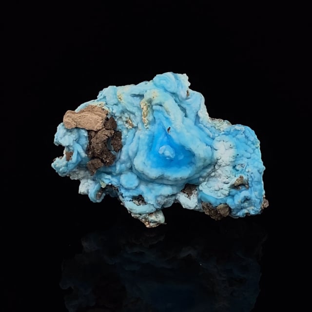 Allophane (fine blue color)