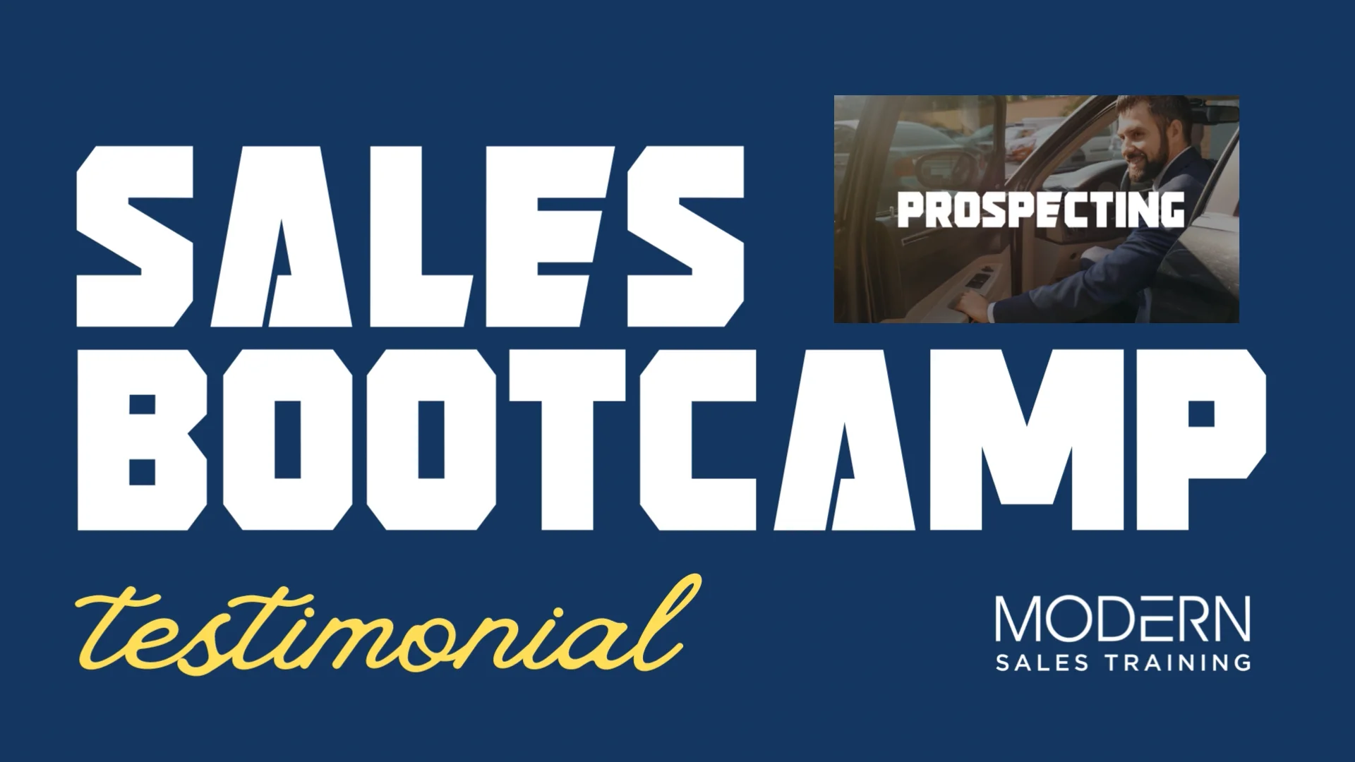 Sales Bootcamp testimonial