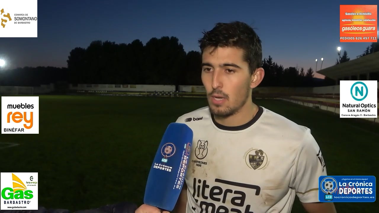 CARLOS VALENCIA (Jugador Binéfar) CD Robres 1-0 CD Binéfar / Jornada 15 / 3ª División