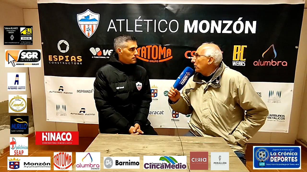CRISTIAN ABAD (Entrenador Monzón) At Monzón  Alumbra 1-1 Almudevar / J 15 / 3ª División