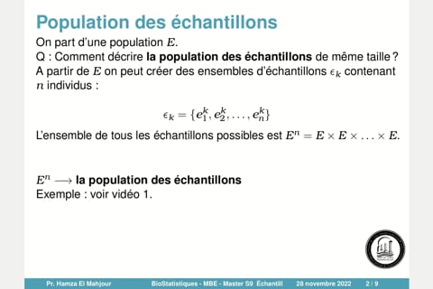 Échantillonnage 2