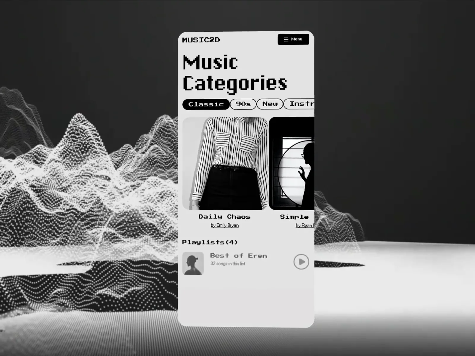 music app design on Vimeo