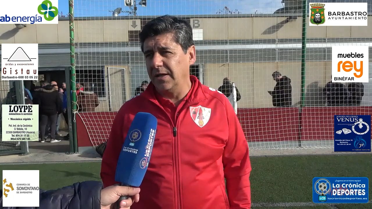 JOSETE (Entrenador Barbastro) SD Huesca B 0-2 UD Barbastro / Jornada 15 / 3ª División