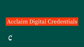 Acclaim Digital Credentials
