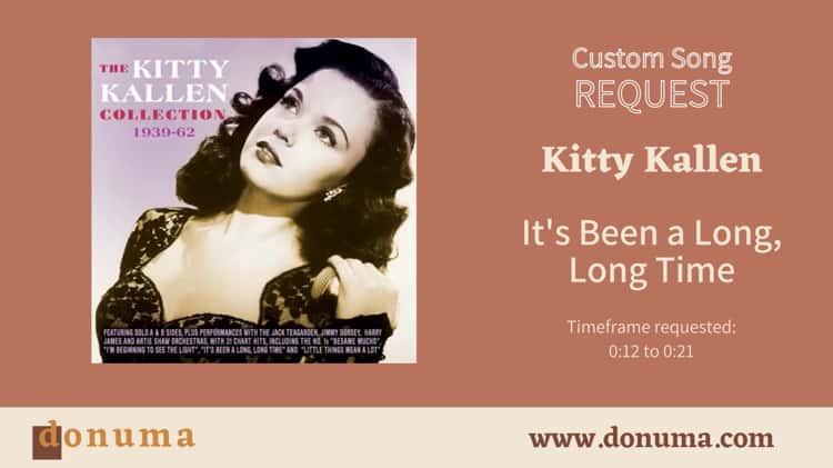 Stream Kitty Kallen - It's Been a Long, Long Time (remix) Prod. Encryption  by Encryption