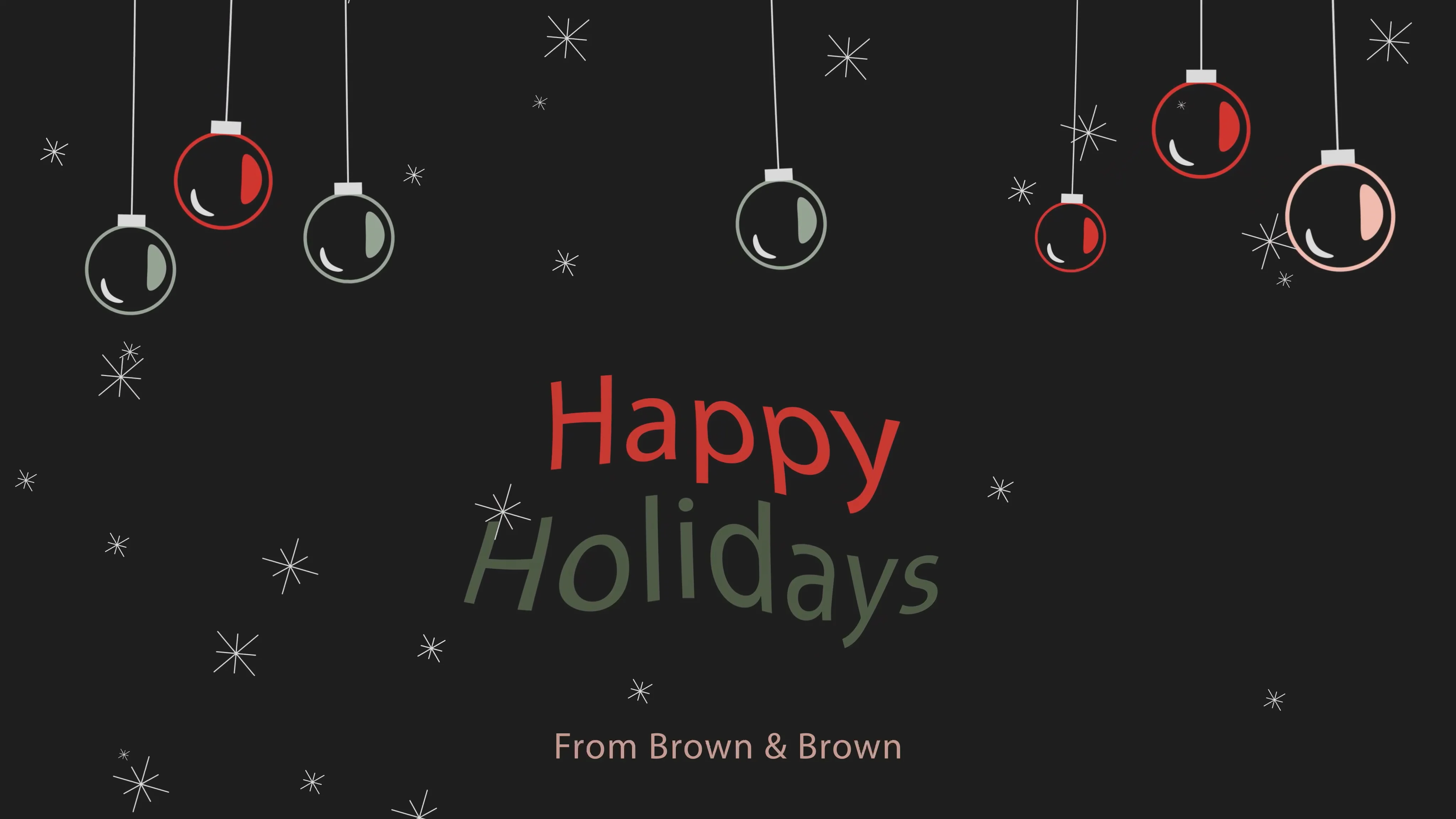 Happy Holidays from Brown & Brown Employee Benefits on Vimeo