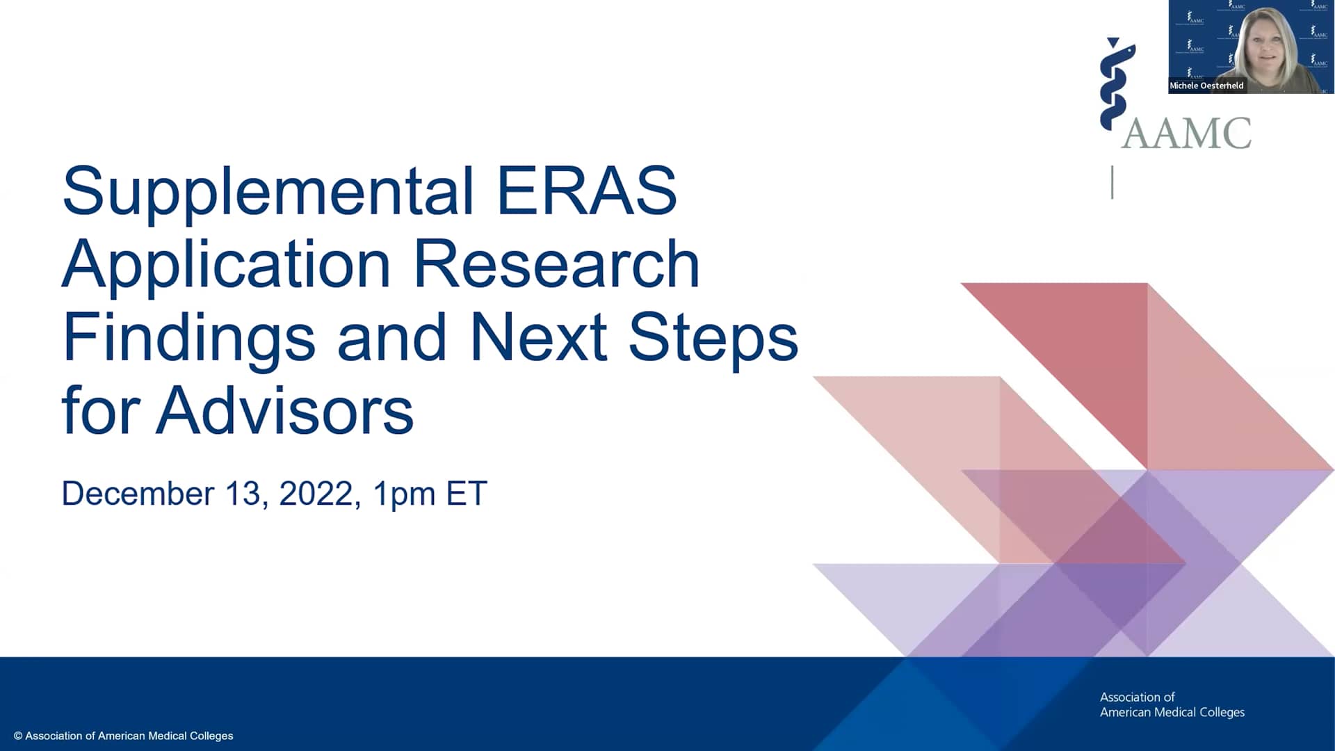 Supplemental ERAS Application Research Findings and Next Steps for the