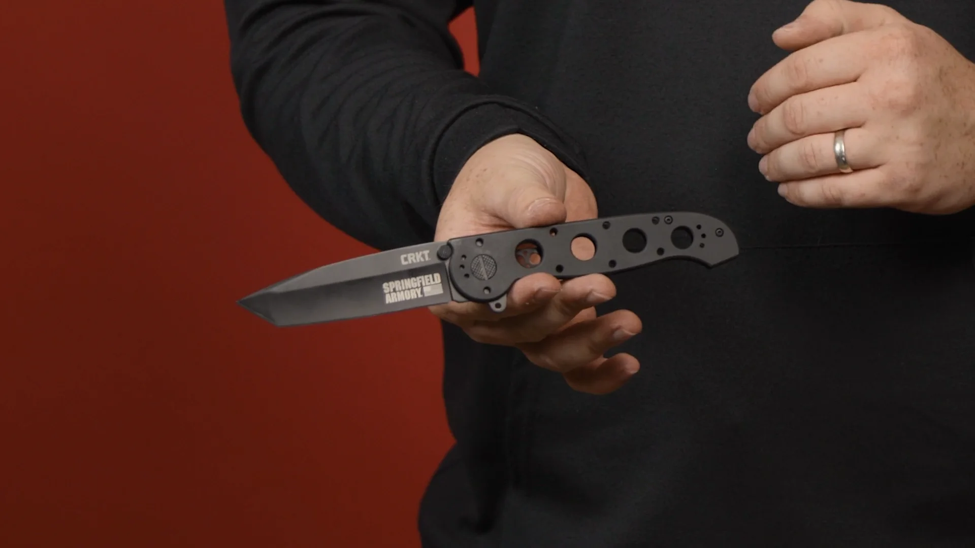 CRKT M16-04KS Tanto Black with Springfield Armory Logo