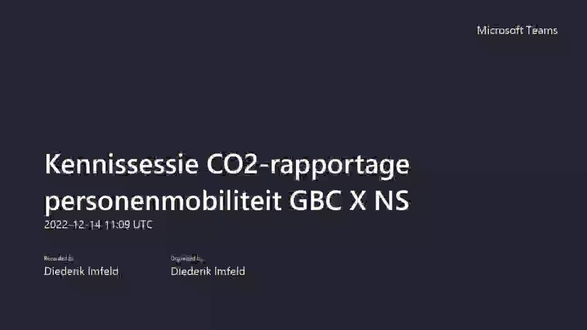 Kennissessie CO2-rapportage personenmobiliteit GBC X NS on Vimeo