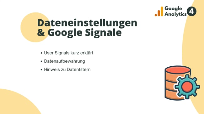 Dateneinstellungen & Google Signale