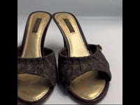 LV monogram canvas heels - ZPLoC-46