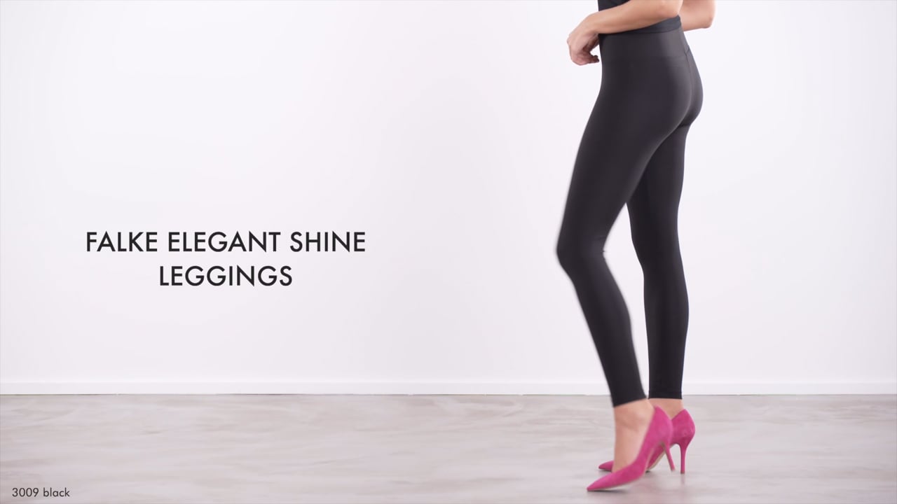 Elegant Shine Women Leggings (Black) | FALKE