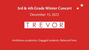 3rd & 4th Grade Winter Concert 2022