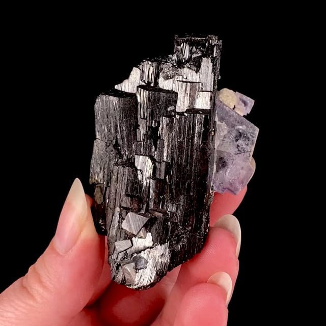Ferberite with Fluorite