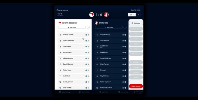Logging a yellow, yellow red, and red card
