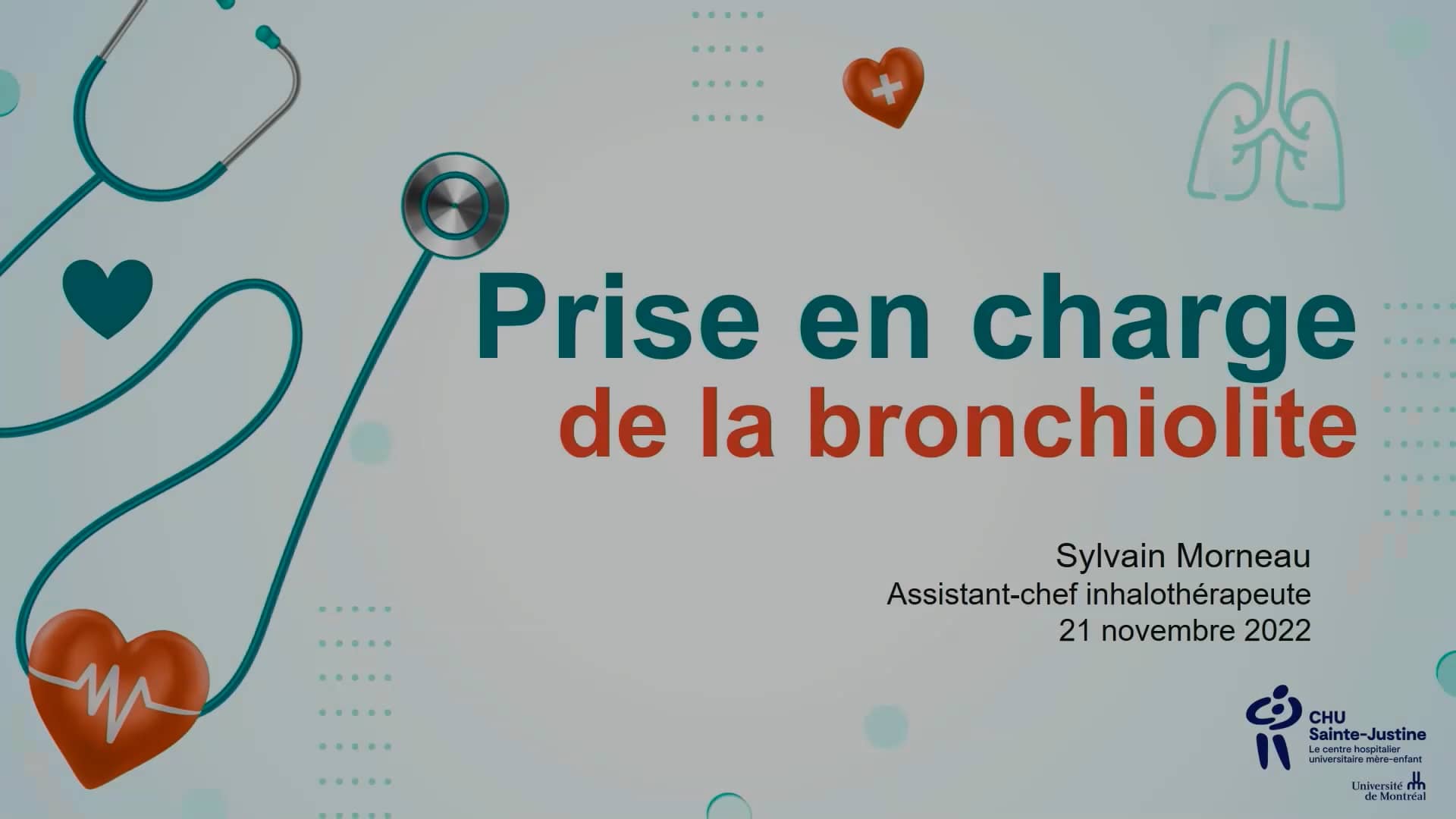 Prise en charge de la bronchiolite on Vimeo