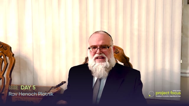 Focus This Chanukah with Rav Henoch Plotnik