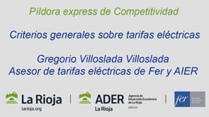 Pldora express - Criterios generales sobre tarifas elctricas
