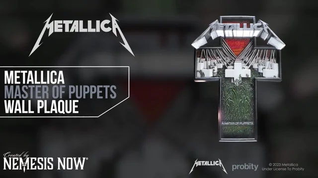 Buy Master of Puppets by Metallica , Vinyl LP Record Framed and Ready to  Hang, Music Gift, Display, Wall Art Online in India 