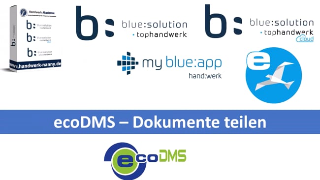 ecoDMS Dokumente teilen