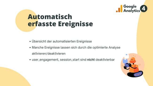 Automatisch erfasste Ereignisse