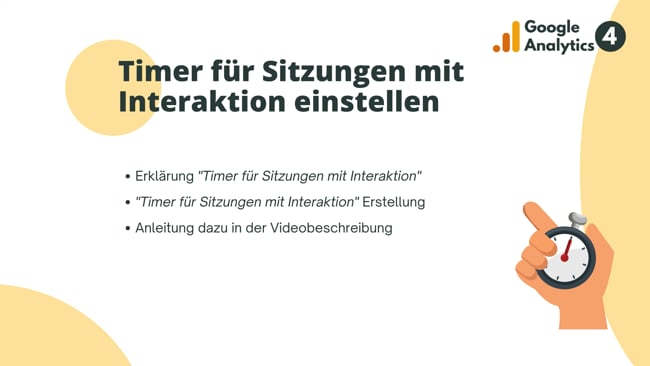 Timer für Sitzungen mit Interaktion einstellen