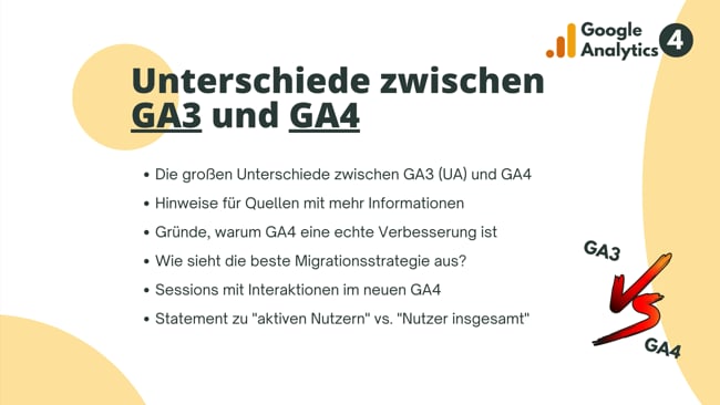 Unterschiede zwischen GA3 und GA4