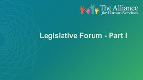 Alliance Legislative Forum Dec 2022 - Part I