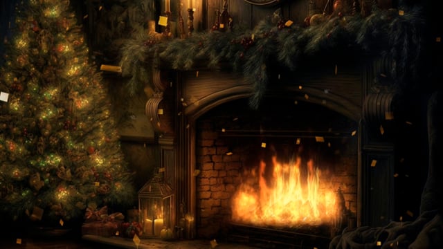 Fireplace, Christmas, Winter. Free Stock Video - Pixabay