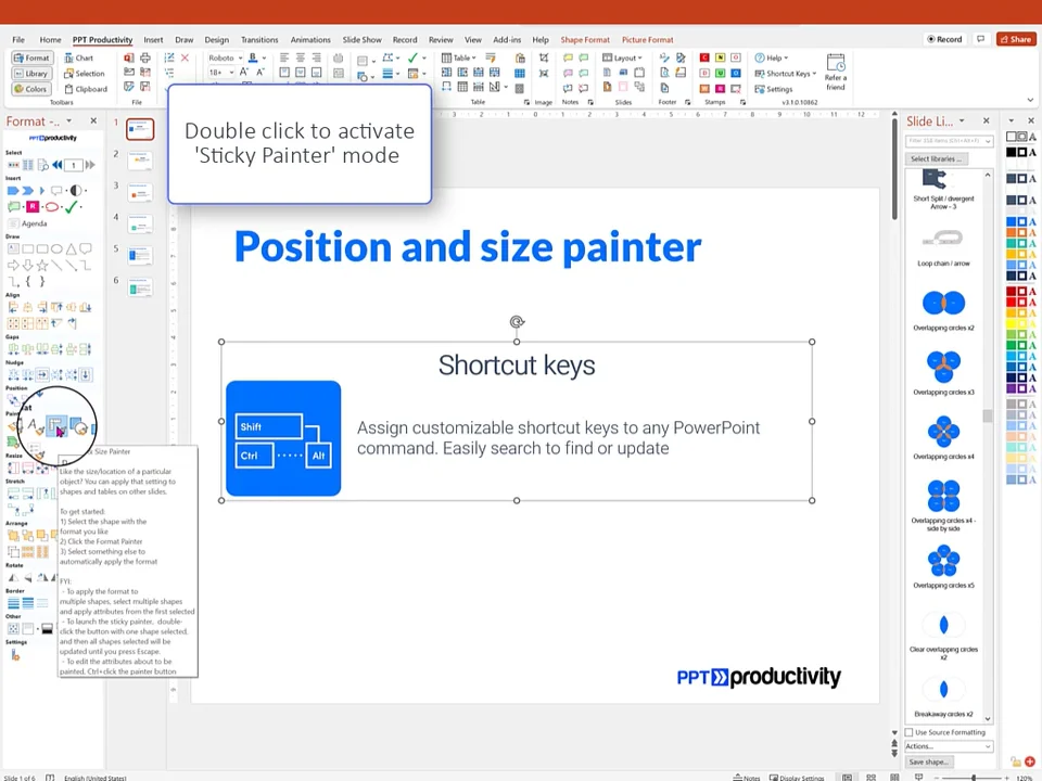 Remember and Set Shape Position in PowerPoint
