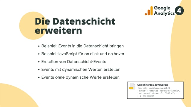 Die Datenschicht erweitern