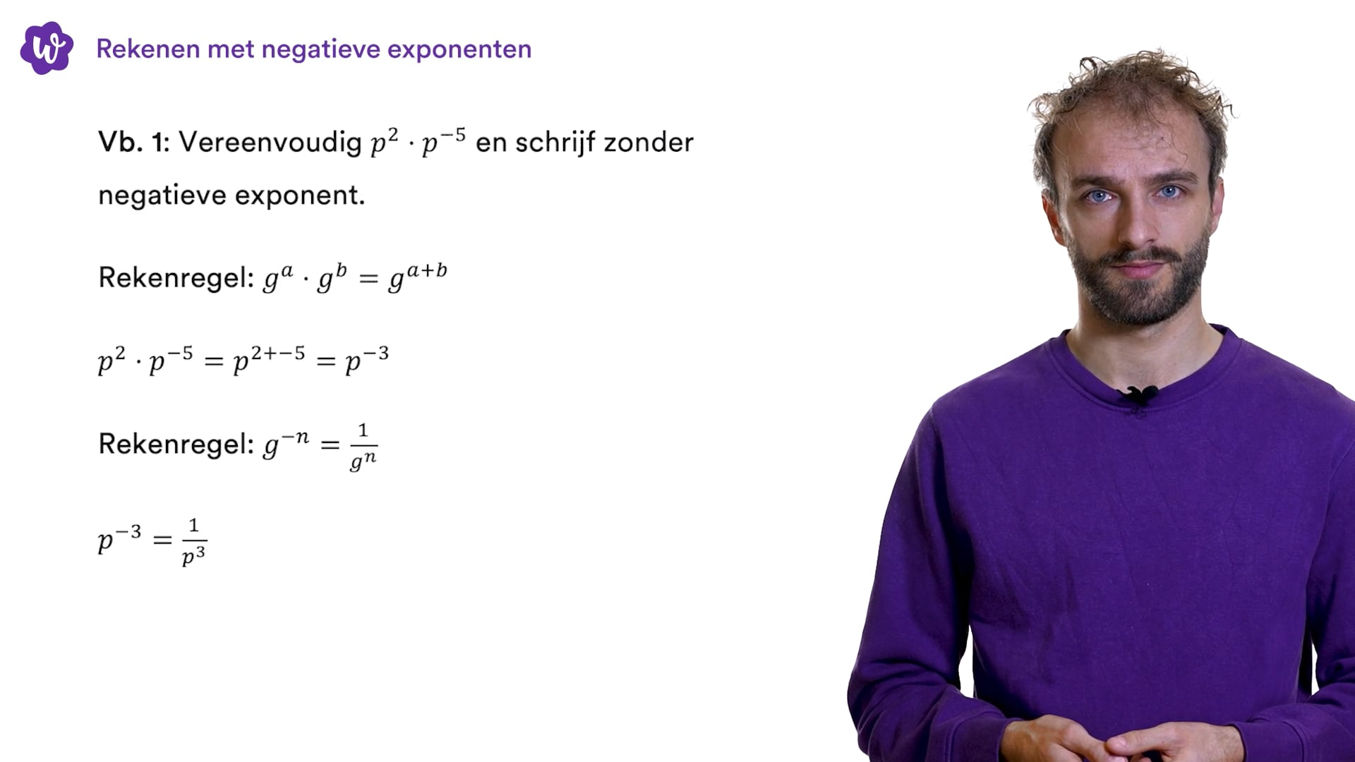 Rekenen met negatieve exponenten oefenen | StudyGo