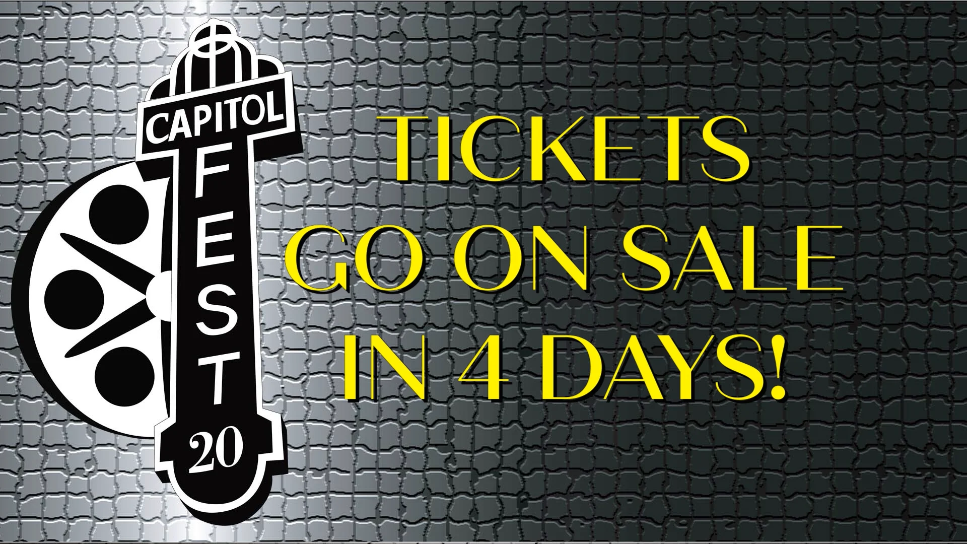 Capitolfest 20 Ticket Countdown-4 Days on Vimeo
