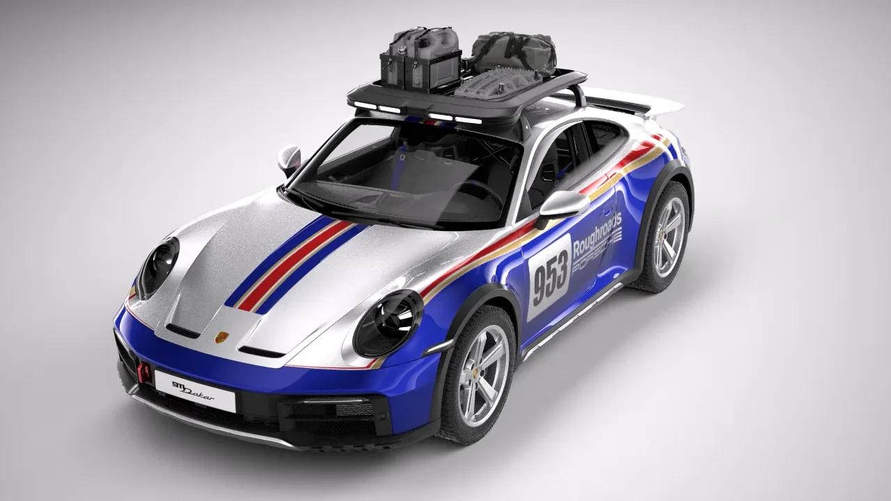 Porsche 911 Dakar 2023 3D Model on Vimeo