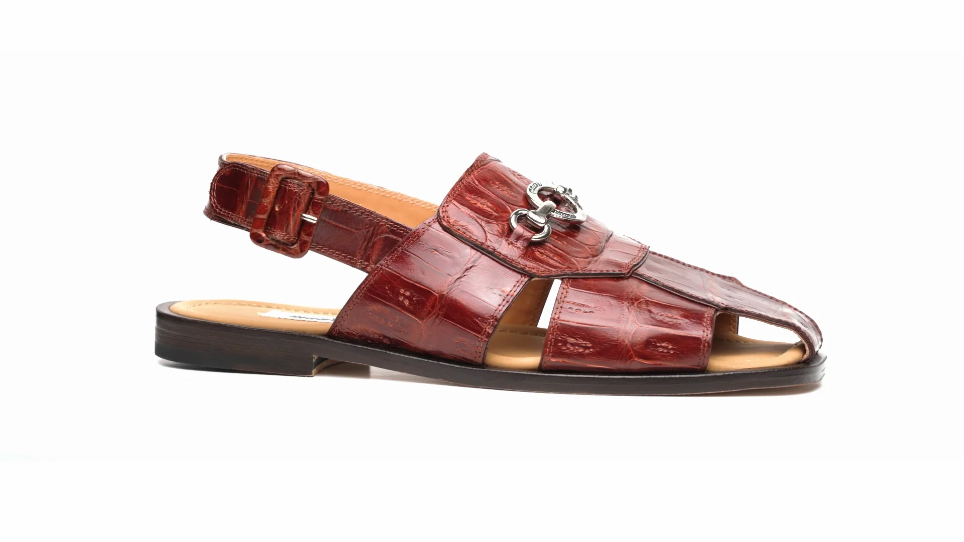 Mauri 1880 Marzio Baby Crocodile Sandals | MensDesignerShoe.com Mauri 1880 Marzio Baby Crocodile Sandals | MensDesignerShoe.com
