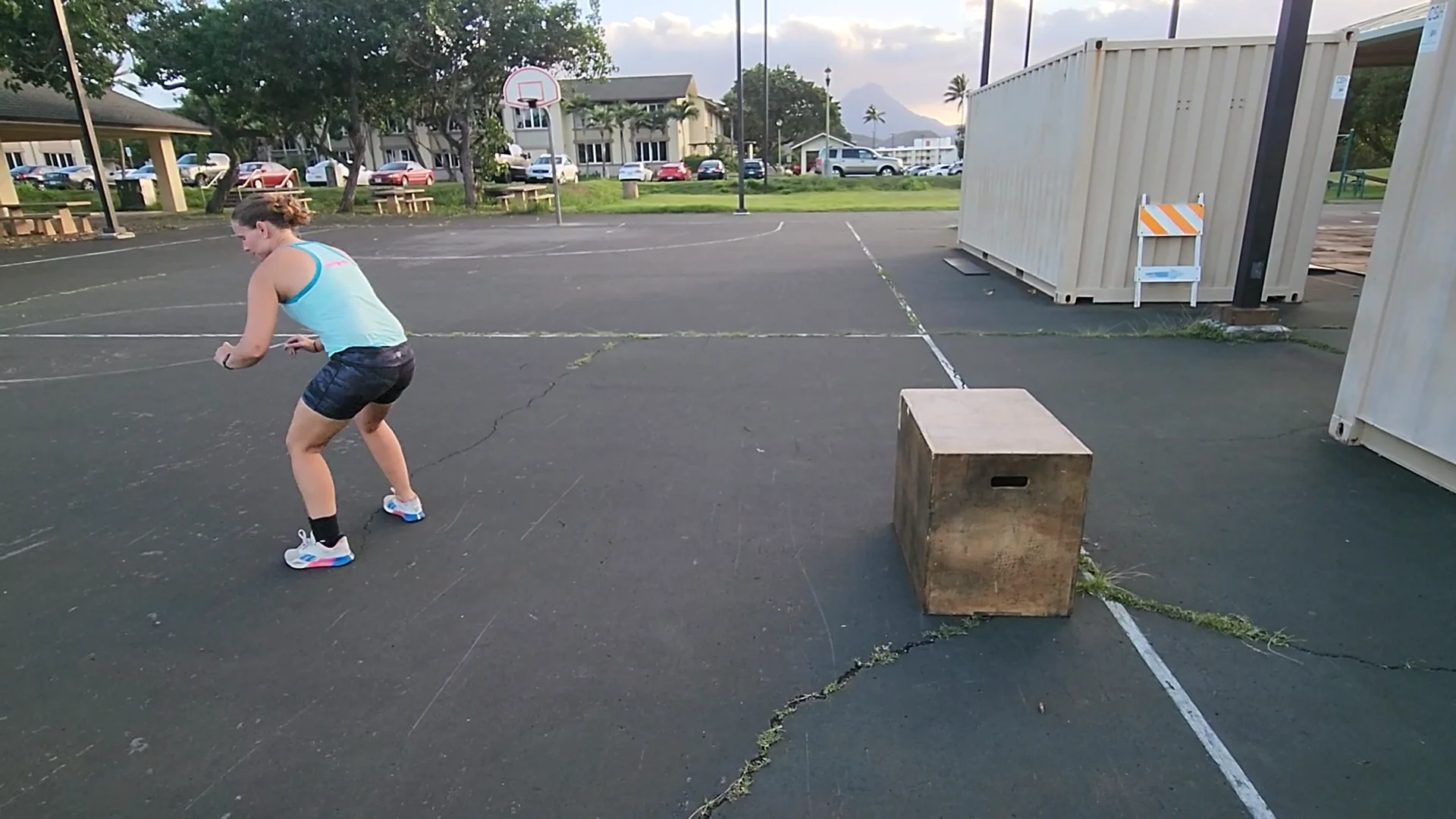 Rocker Vertical Jump into broad jump