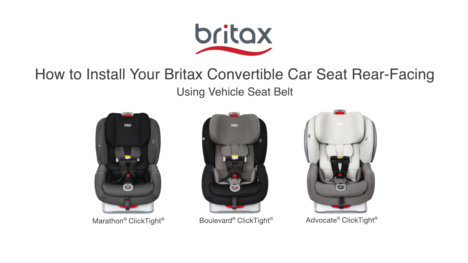 Installing britax 2025 advocate rear facing