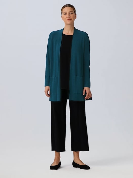 Linen Crepe Stretch Cardigan | EILEEN FISHER Linen Crepe Stretch Cardigan | EILEEN FISHER