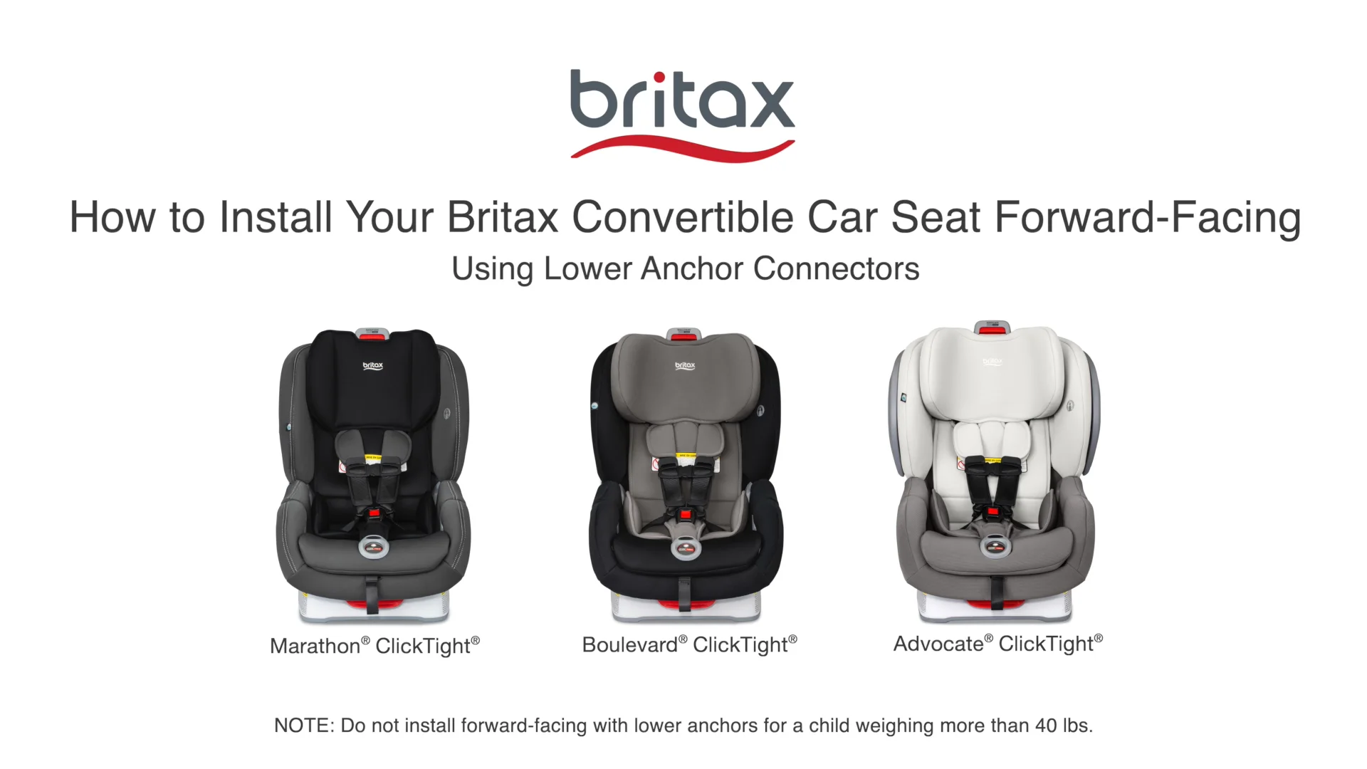 Britax boulevard clicktight clearance when to face forward